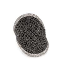 BLACK DIAMOND AND DIAMOND RING