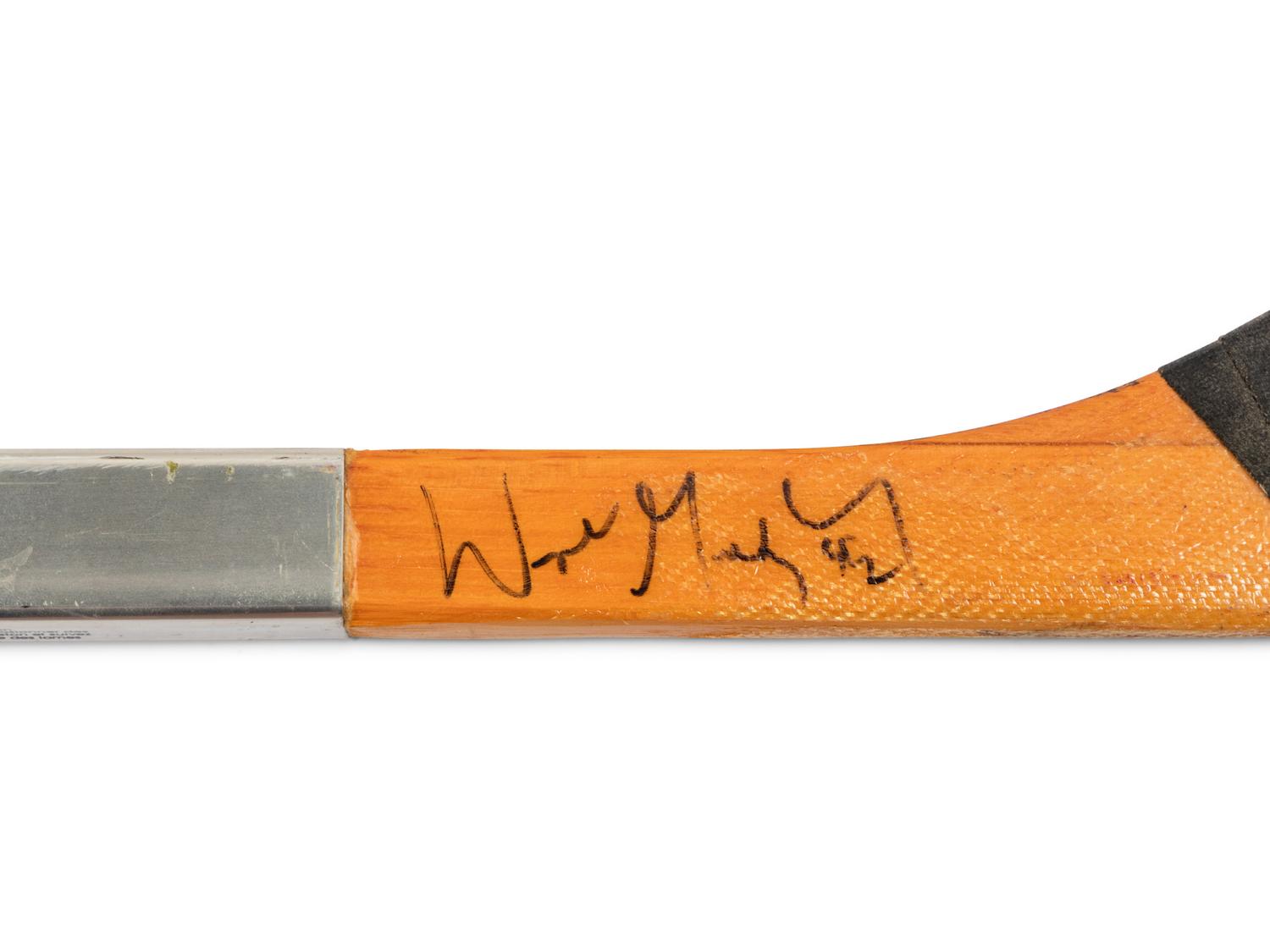 A 1994 Wayne Gretzky Signed Autograph Game Used Easton Aluminum Hockey Stick (March 6, 1994 Los Angeles Kings vs. Chicago Blackhawks 3-3 Tie),