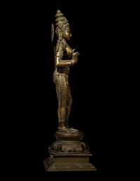 An Indian Bronze Figure of Parvati