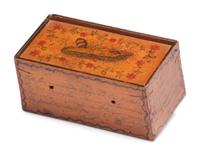 Two Miniature Paint-Decorated Boxes