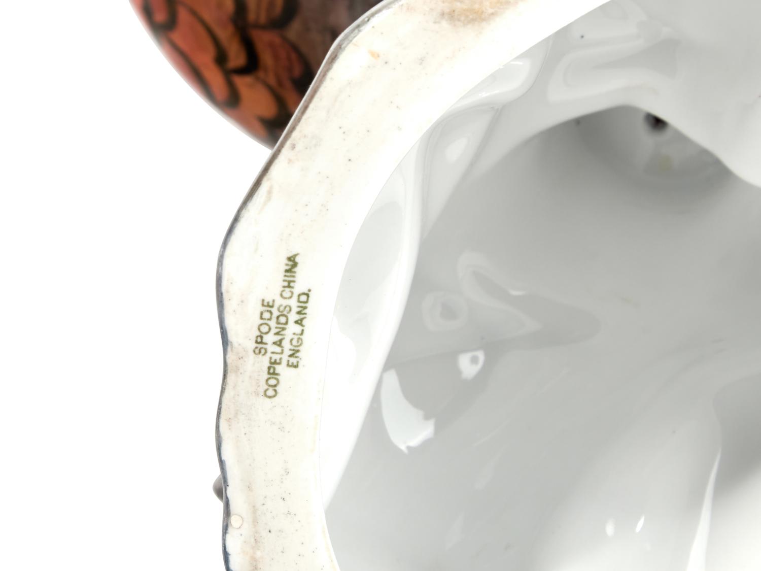 A Set of Four Spode Porcelain Models of Pheasants