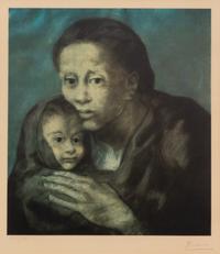 Mère et enfant au fichu (Mother and Child with Shawl) ( from the Barcelona Suite)