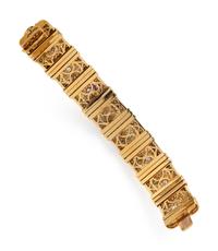 BULGARI, YELLOW GOLD AND DIAMOND BRACELET