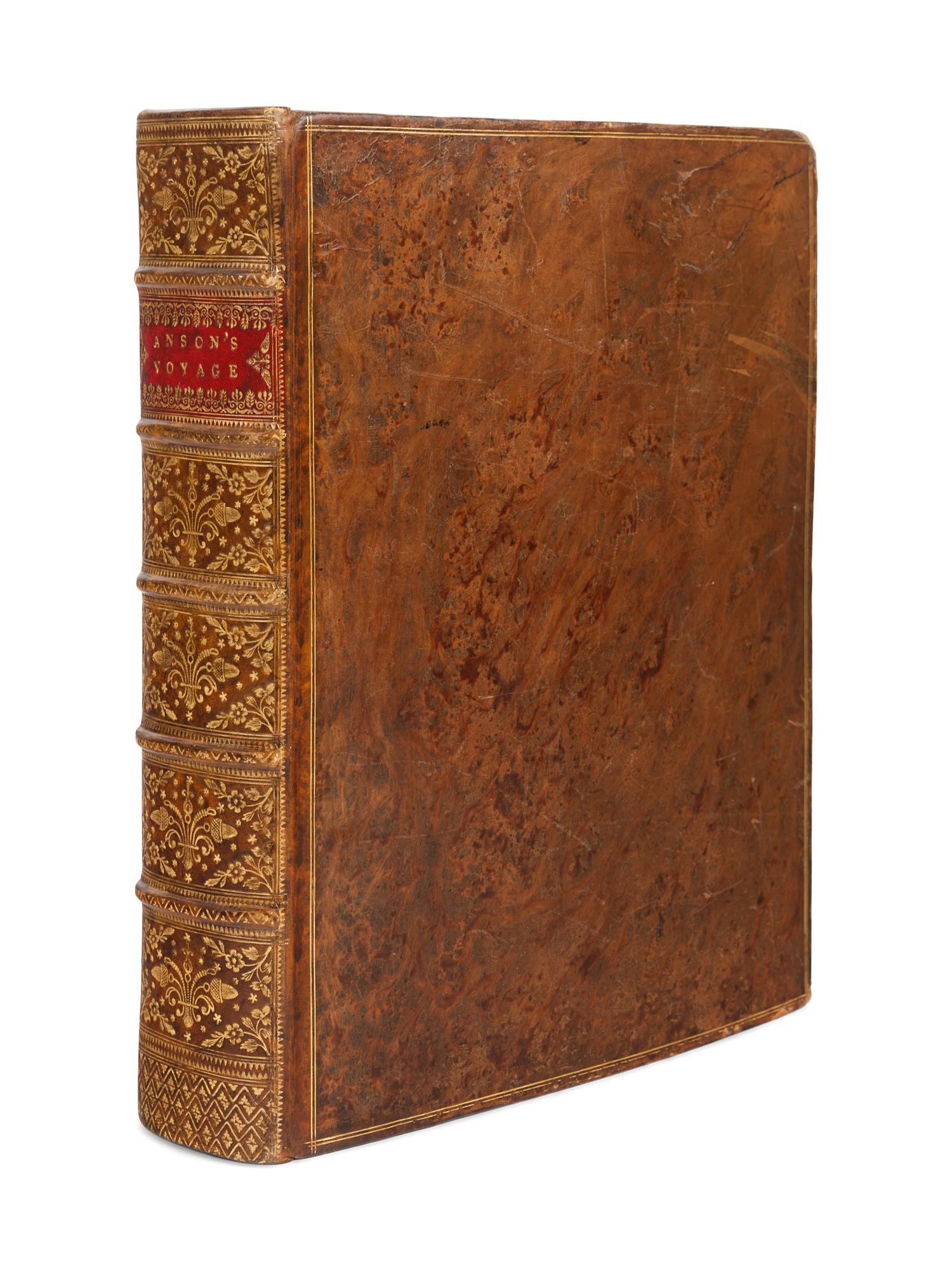 [TRAVEL & EXPLORATION]. ANSON, George (1697-1762). A Voyage round the World, In the Years 1740... 1744 . London: John and Paul Knapton for the author, 1748.