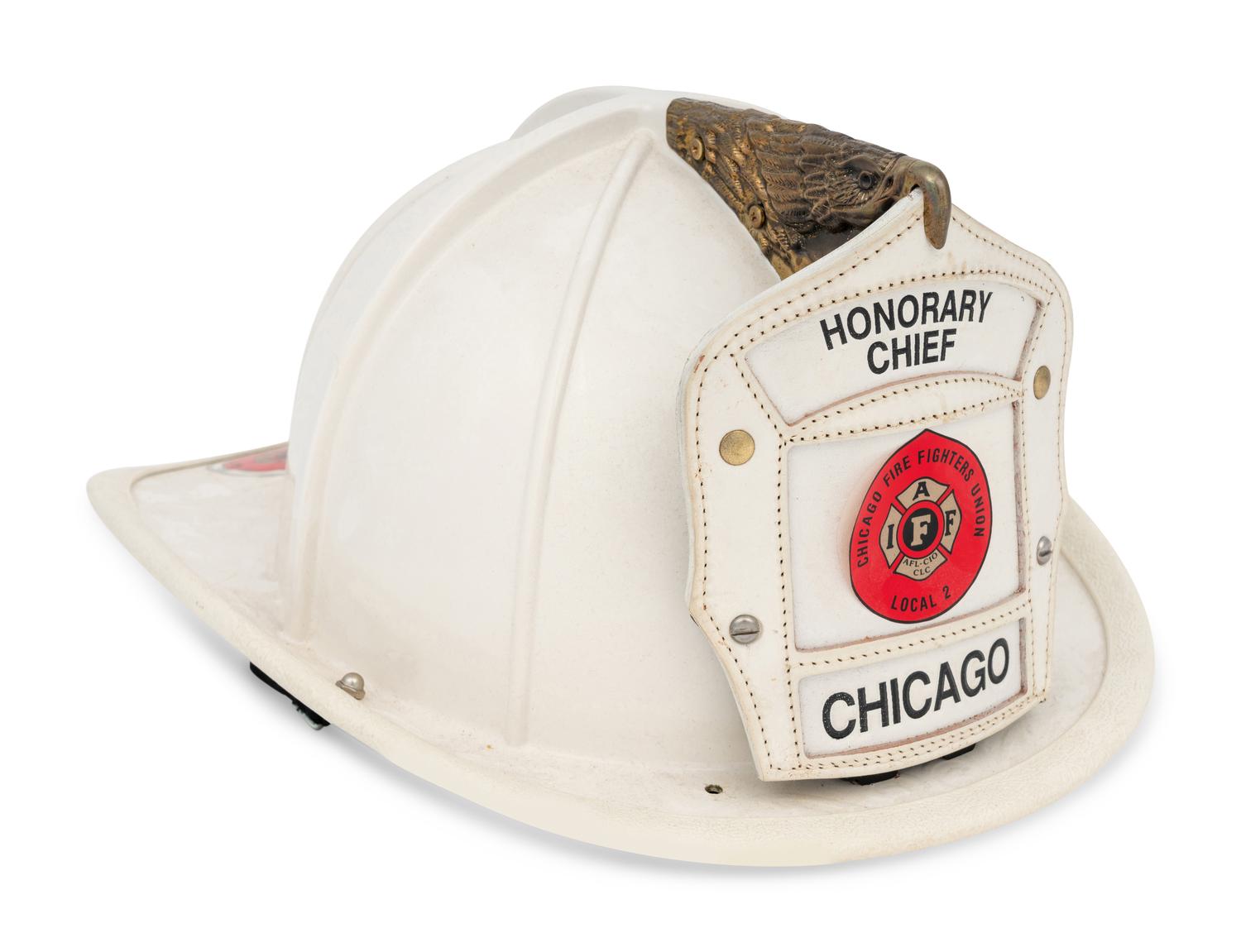 A Chicago Fire Department Honorary Chief's Hat Presented to Mike Ditka and Formerly Displayed in Ditka's Chicago Home