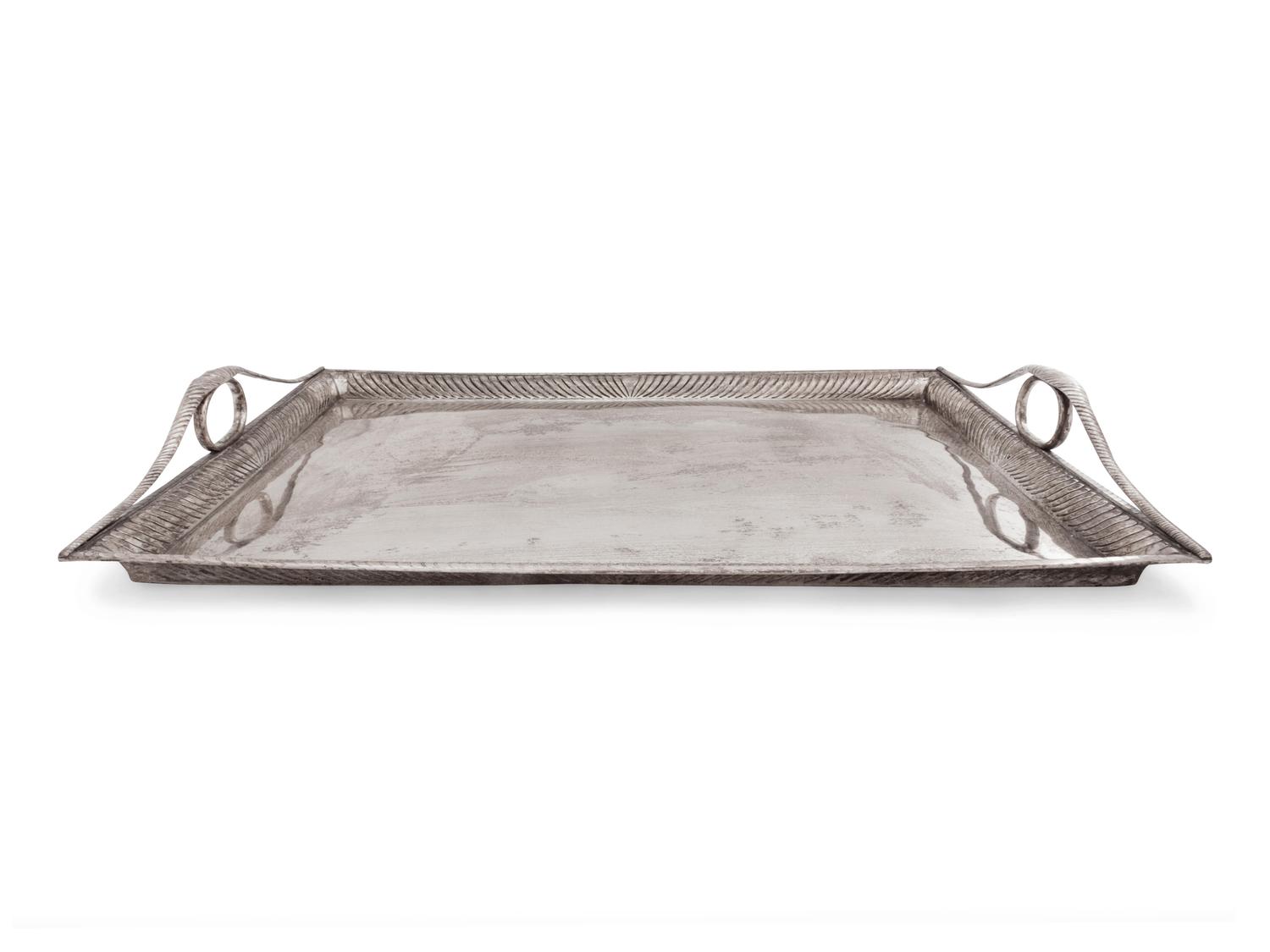 A Large Silver-Plate Tray