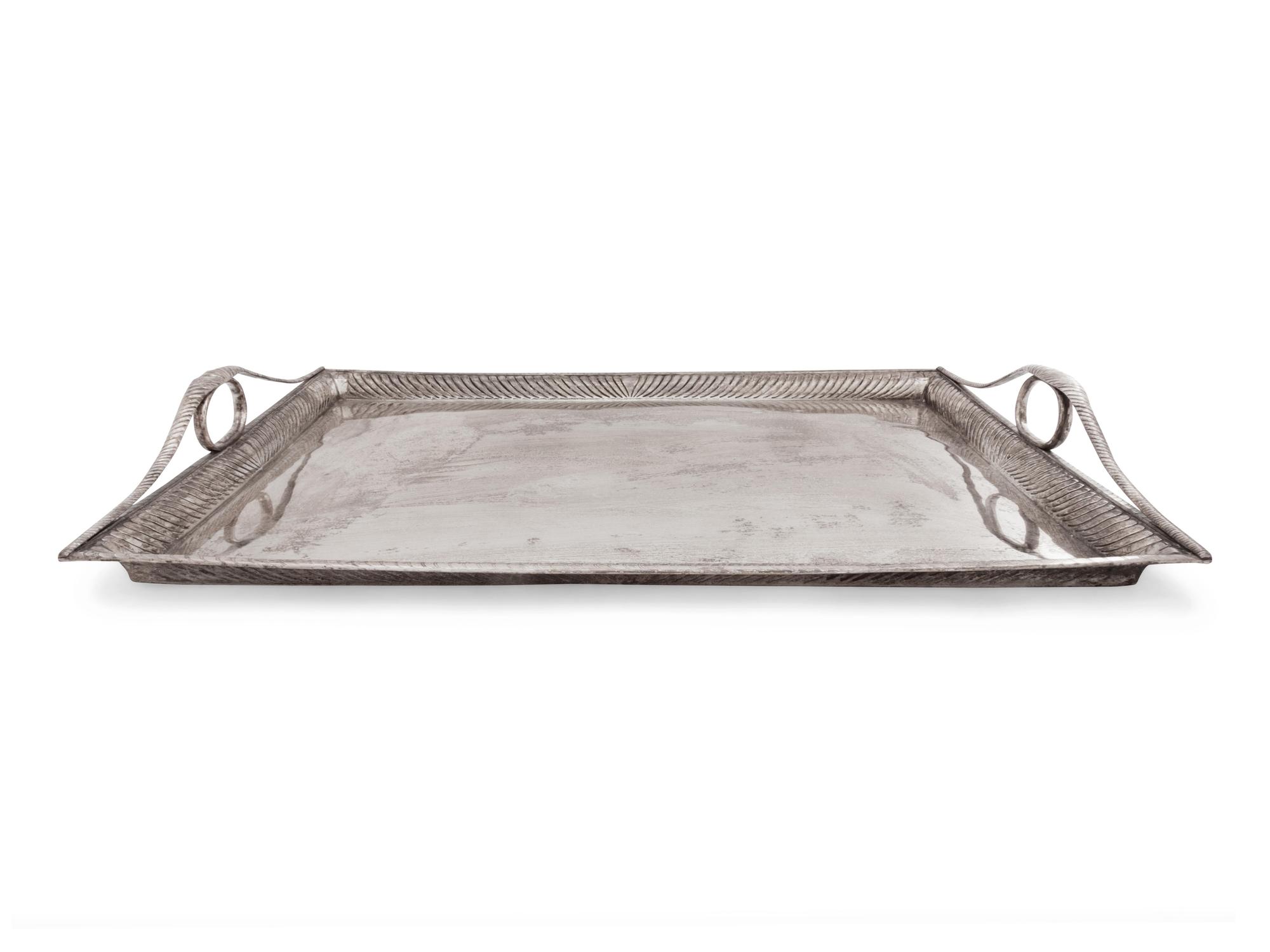 A Large Silver-Plate Tray
