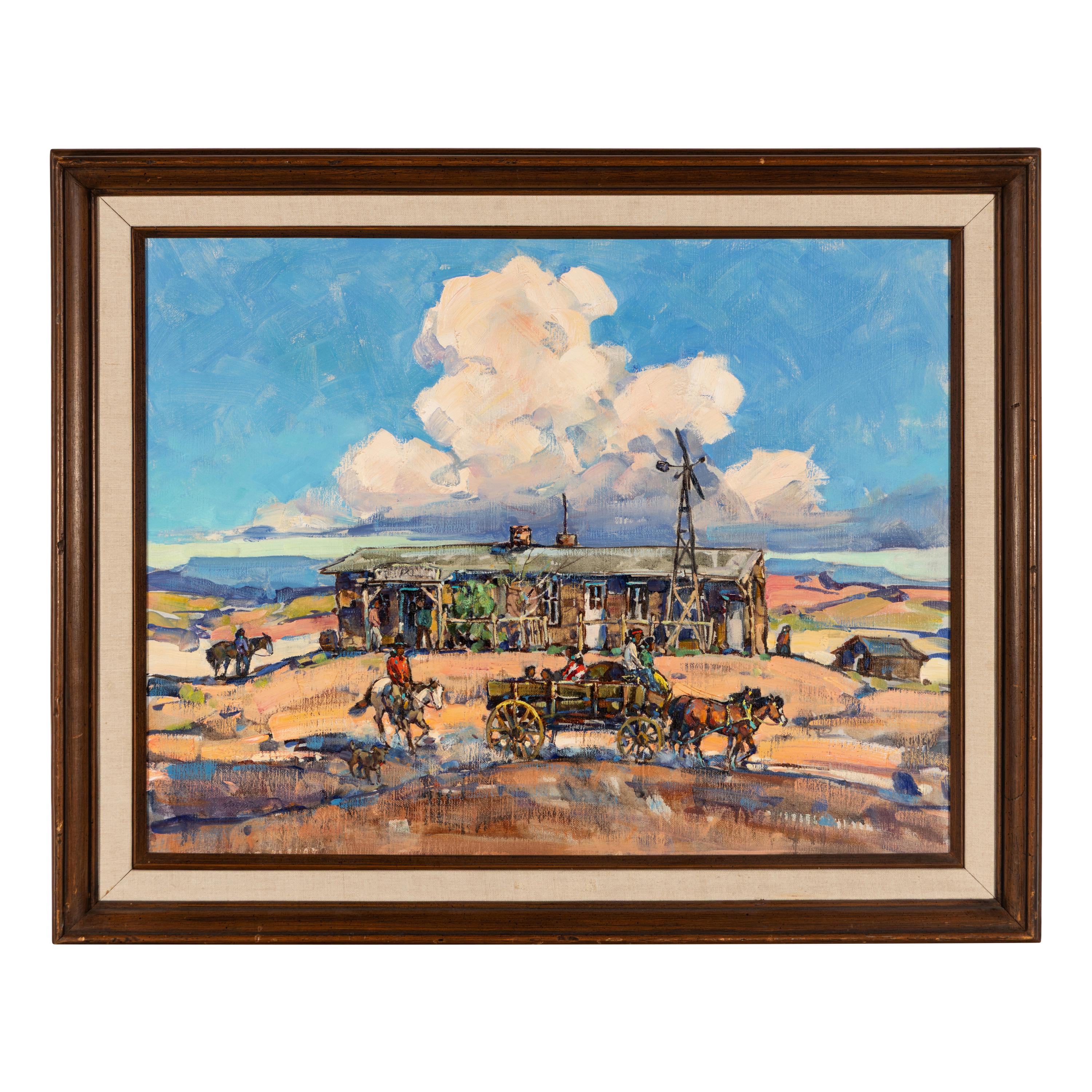 Marjorie Reed (American, 1915–1996) — Old Cow Springs Trading Post