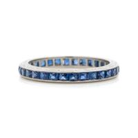 PLATINUM AND SAPPHIRE ETERNITY BAND