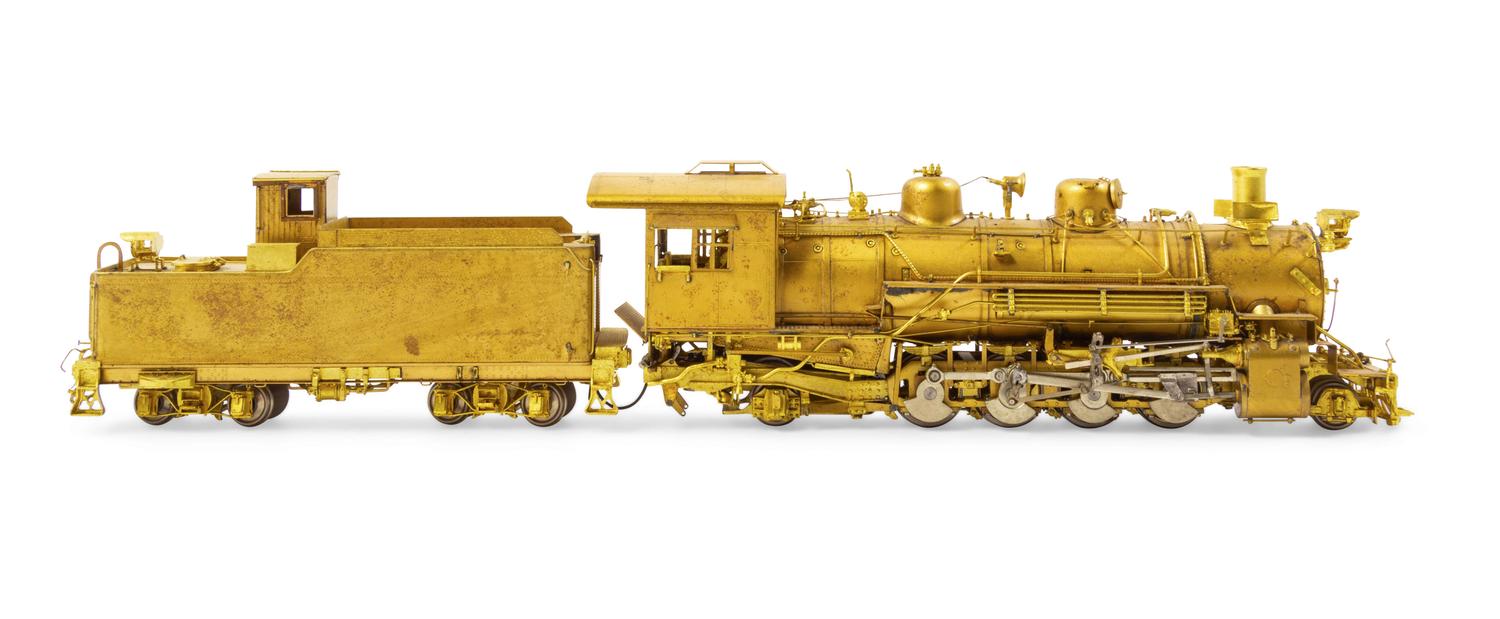 A Brass ON-3 Gauge 2-8-2 Locomotive and Tender