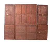 An English Mahogany Breakfront Bookcase