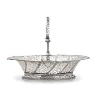 A George III Pierced and Engraved Silver Cake Basket