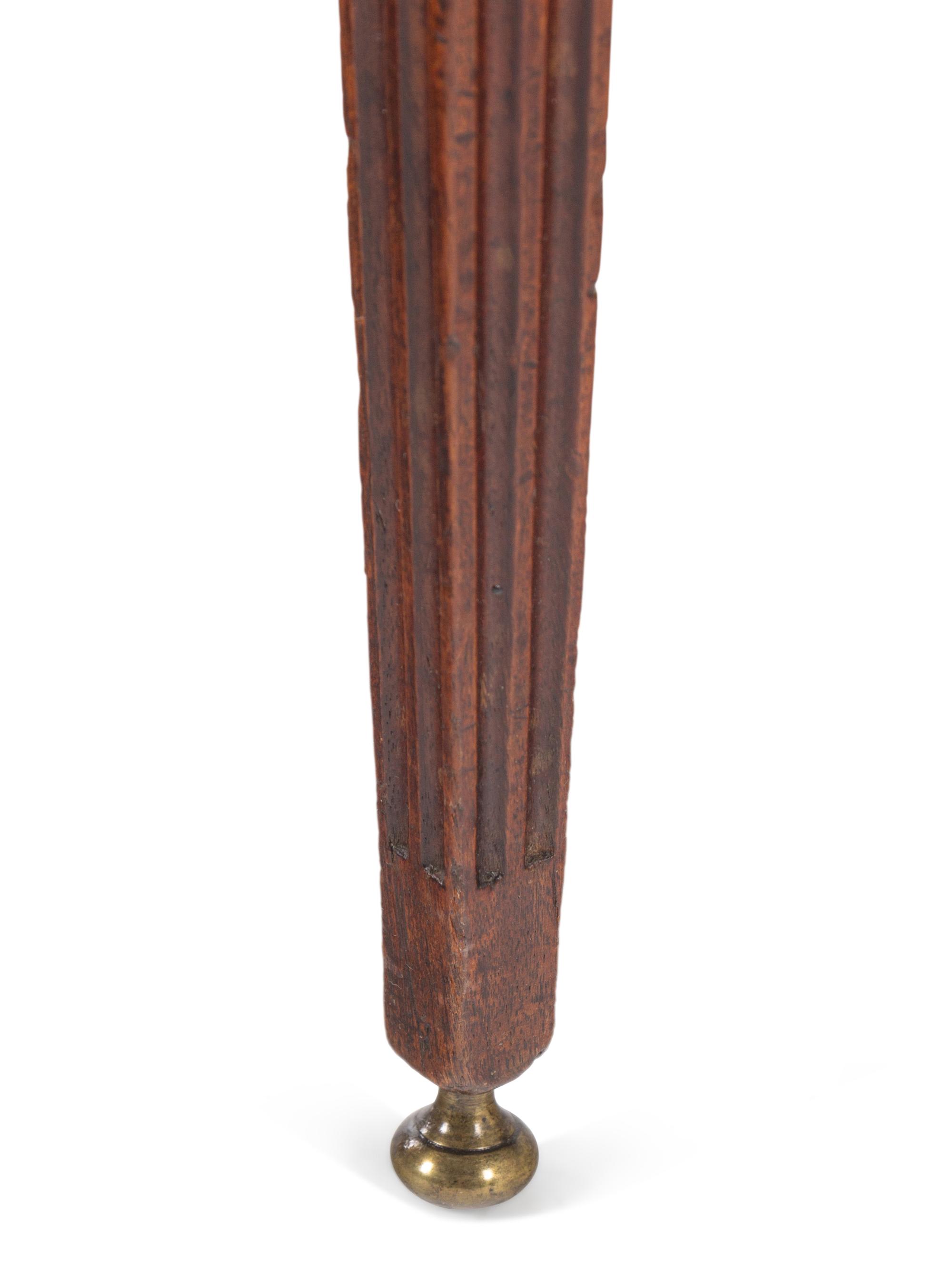 A Dutch Mahogany Demilune Side Table
