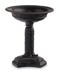 A Continental Parcel Gilt Bronze and Marble Tazza