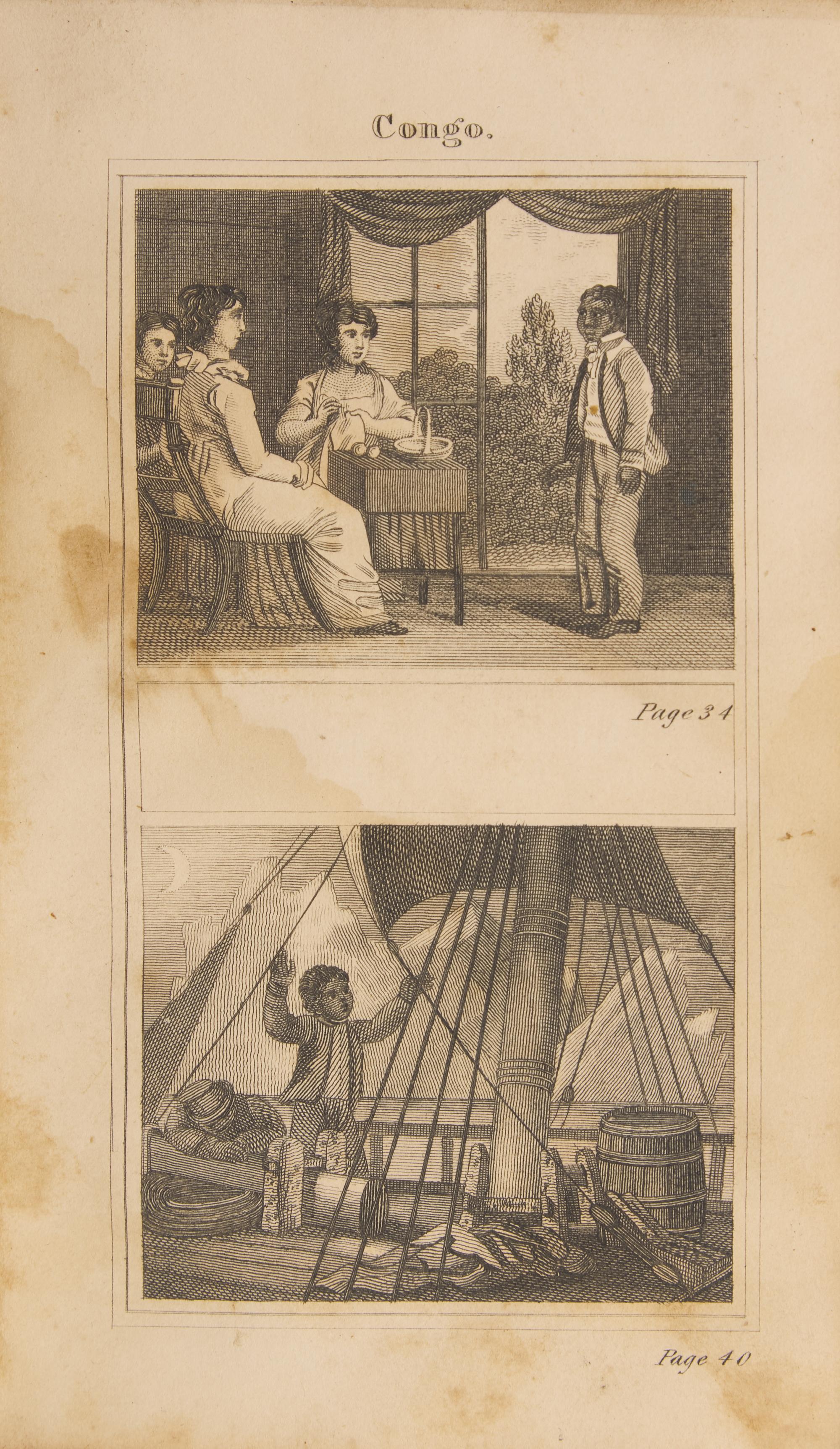 [African-Americana] (Farrar, Eliza). The Adventures of Congo in Search of His Master; An American Tale. Containing a True Account of a Shipwreck...