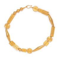 YELLOW GOLD BEAD NECKLACE