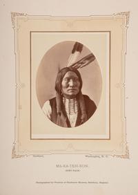 Alexander Gardner (1821-1882) — Studio Portrait of Dirt Face, Ma-Ka-Teh-Kon . Washington, DC ca 1870