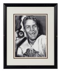 A Group of FIve Prints and Artworks of Various Hockey Players Formerly Displayed at Mike Ditka’s Restaurant