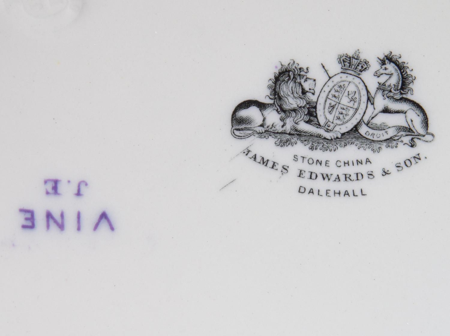 An English Transfer Decorated Tureen and Tray Width of tray 16 1/4 inches. — 19TH CENTURY