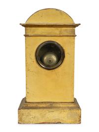 A French Rococo Revival Polychrome Painted Mantel Clock