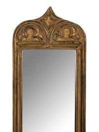 A Pair of Art Nouveau Gilt Framed Pier Mirrors