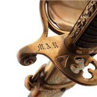 Combination French Hilt Schuyler, Hartley & Graham Officer's Sword Inscribed to Lt. Mason Rea 24th Mass. Infantry - KIA at Drewy's Bluff
