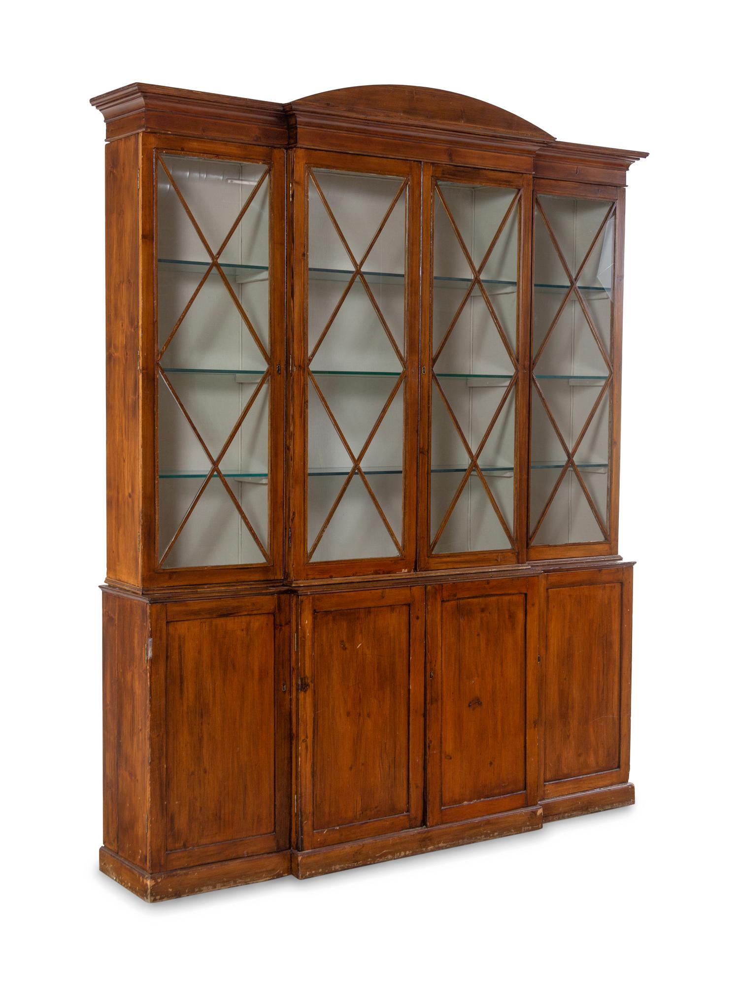 A George III Style Breakfront Bookcase