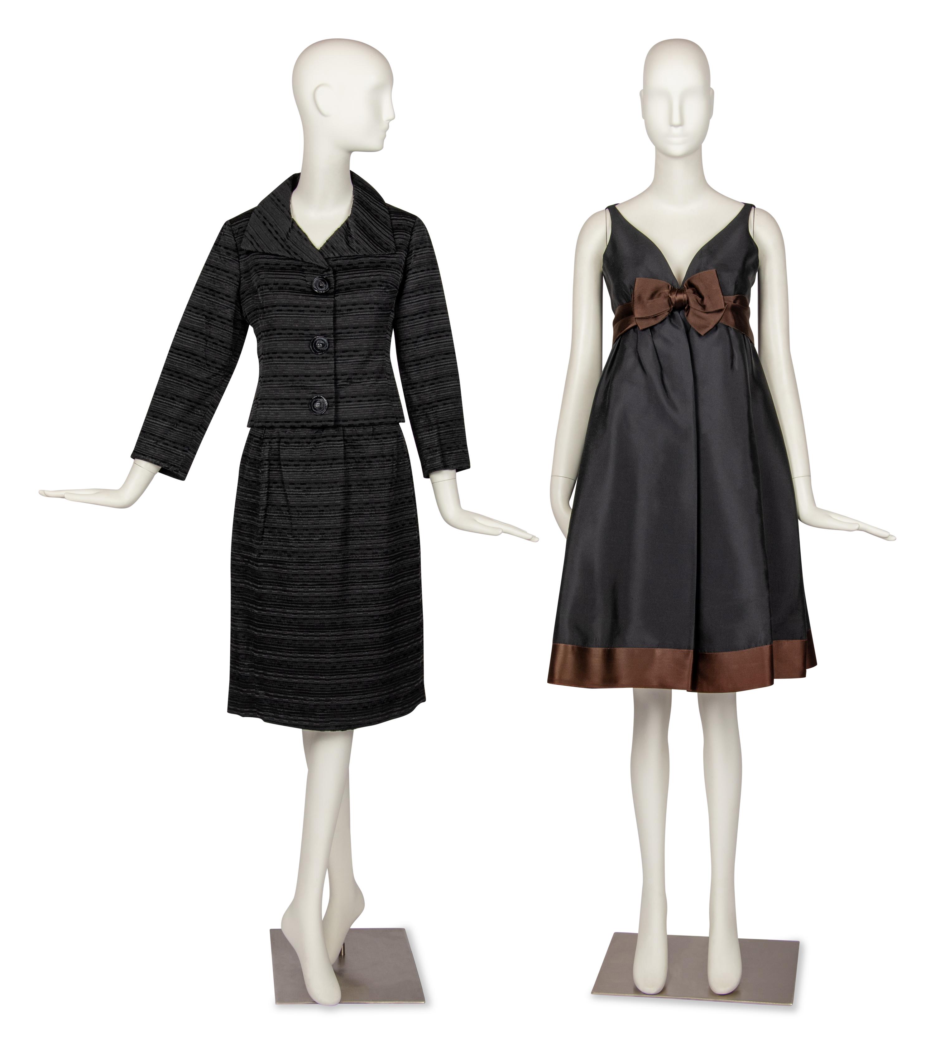 Geoffrey Beene Dress and Guy Laroche Suit, 1960s