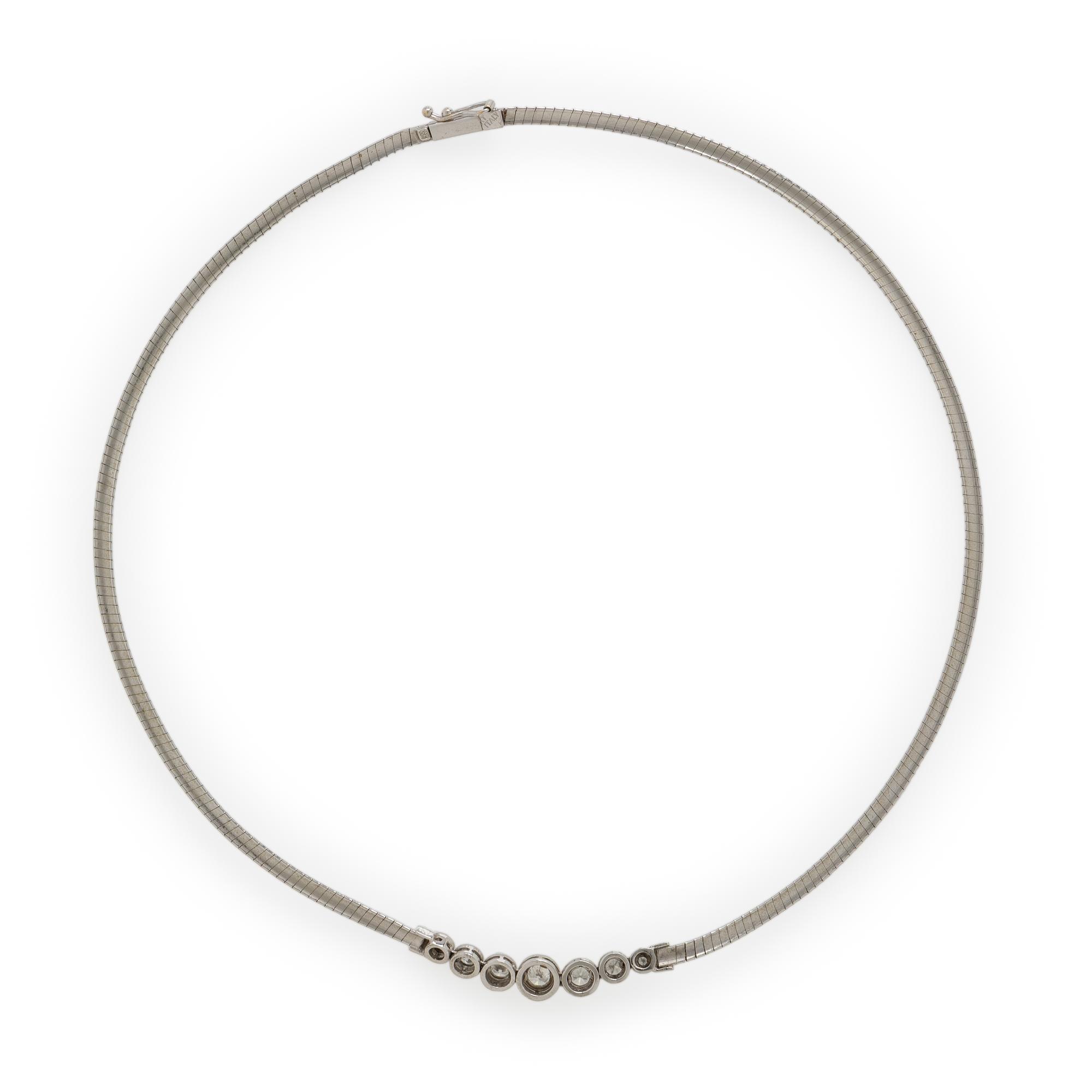 White Gold and Diamond Necklace