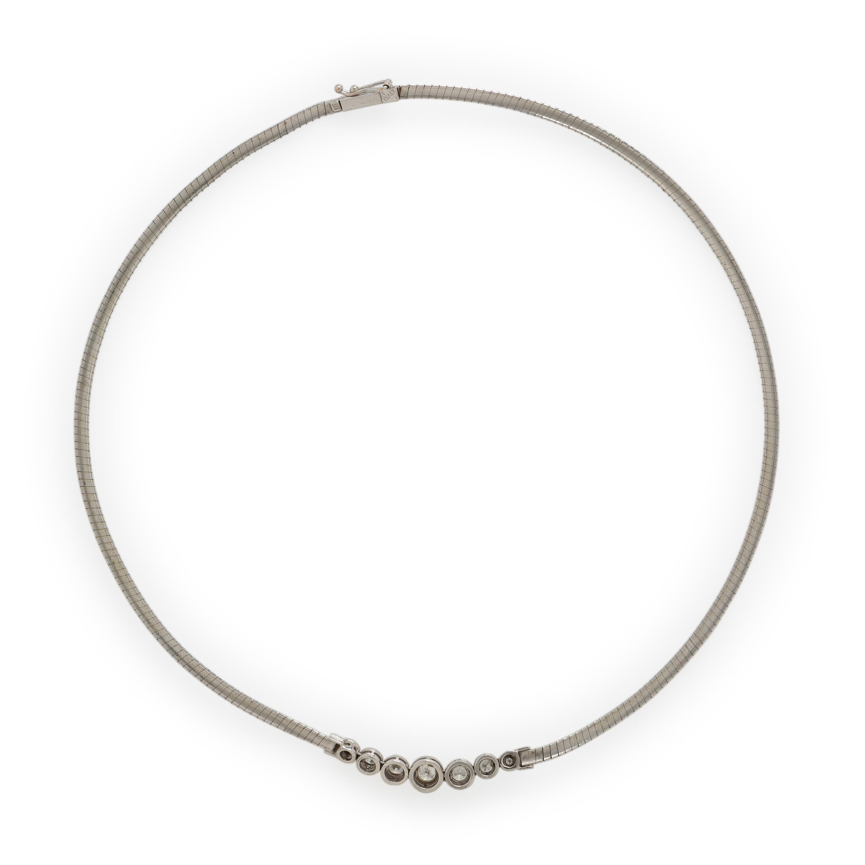White Gold and Diamond Necklace