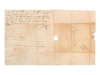 [WHISKEY REBELLION]. Letter from Pennsylvania militiaman William McCorkle describing "insurgents" in western Pennsylvania. "Headquarters Carlisle [PA]. November 12 1794."