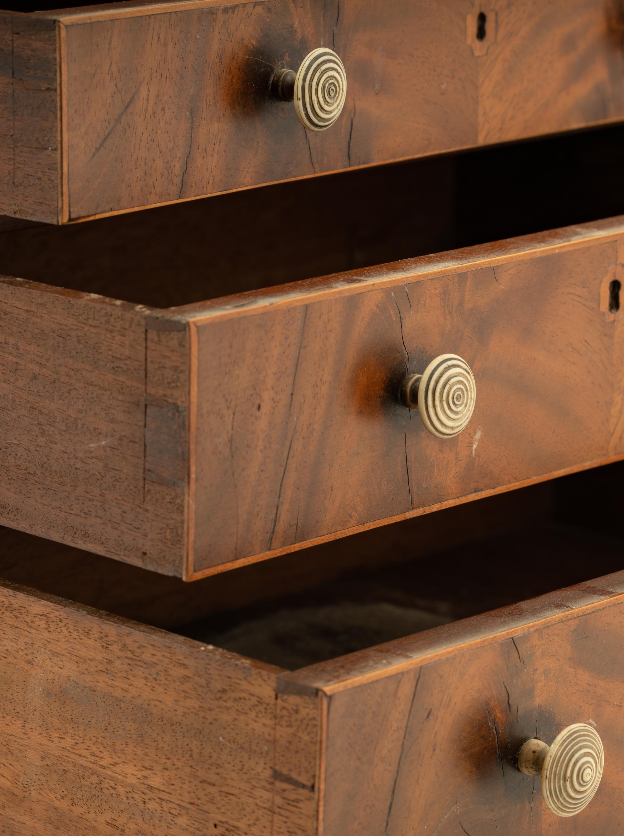 A Regency Mahogany Diminutive Chest of Drawers