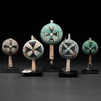 Group of Pueblo Polychrome Rattles, From the Collection of Dick Jemison, Alabama