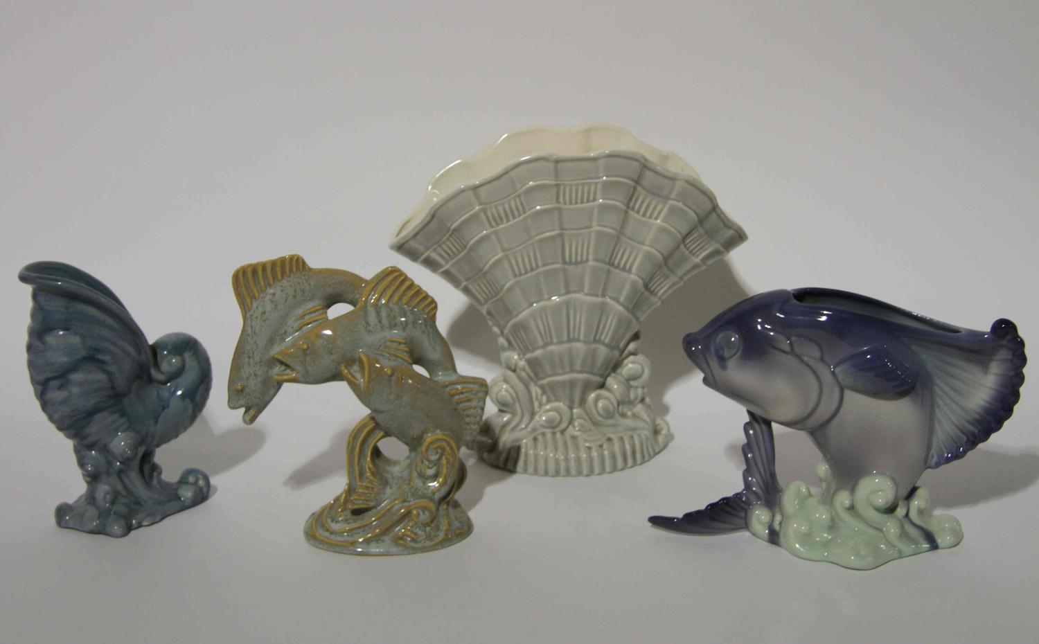 A Group of Haeger Pottery Figural Articles Height of tallest 10 1/2 inches. — 1940s