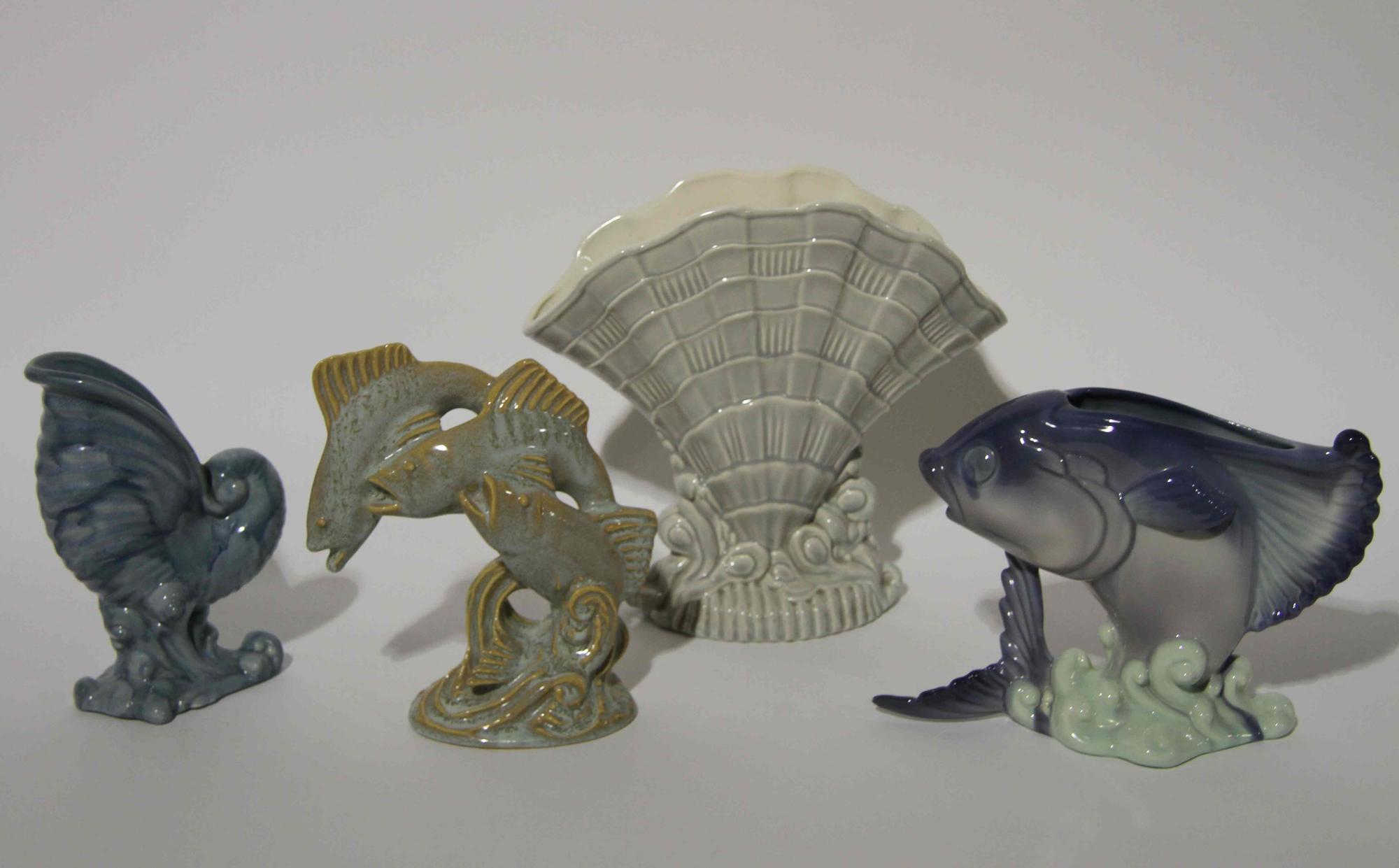 A Group of Haeger Pottery Figural Articles Height of tallest 10 1/2 inches. — 1940s