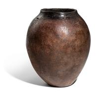 An Egyptian Black-Topped Pottery Jar