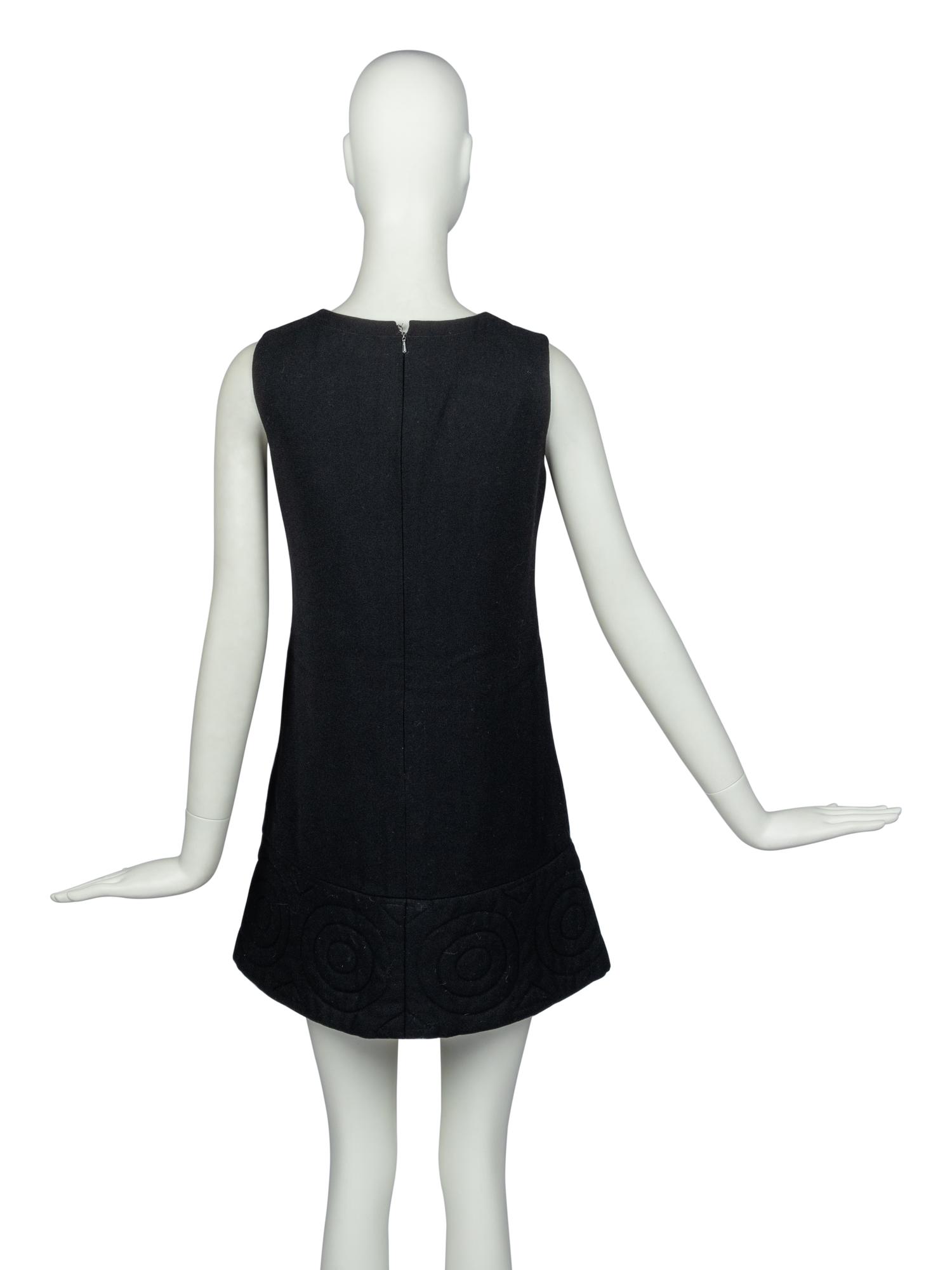 Pierre Cardin Dress with Embroidered Hem, 1960s