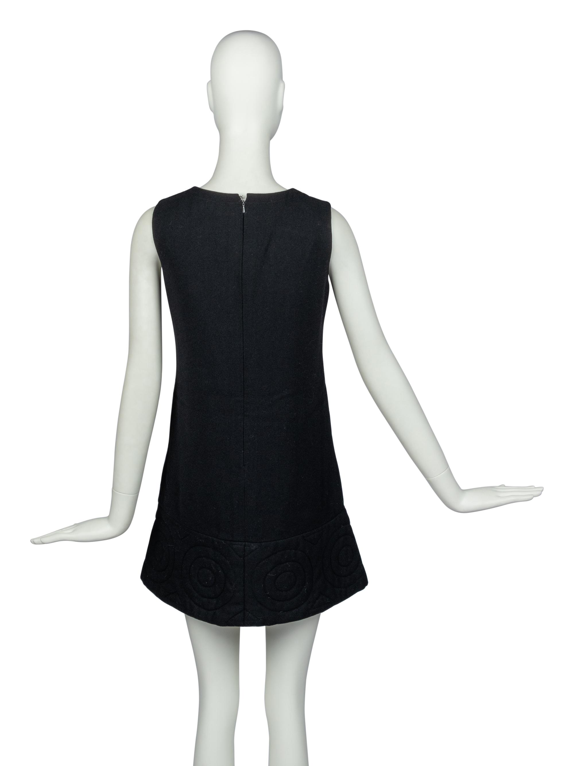 Pierre Cardin Dress with Embroidered Hem, 1960s