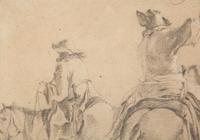 Two Riders on Horseback