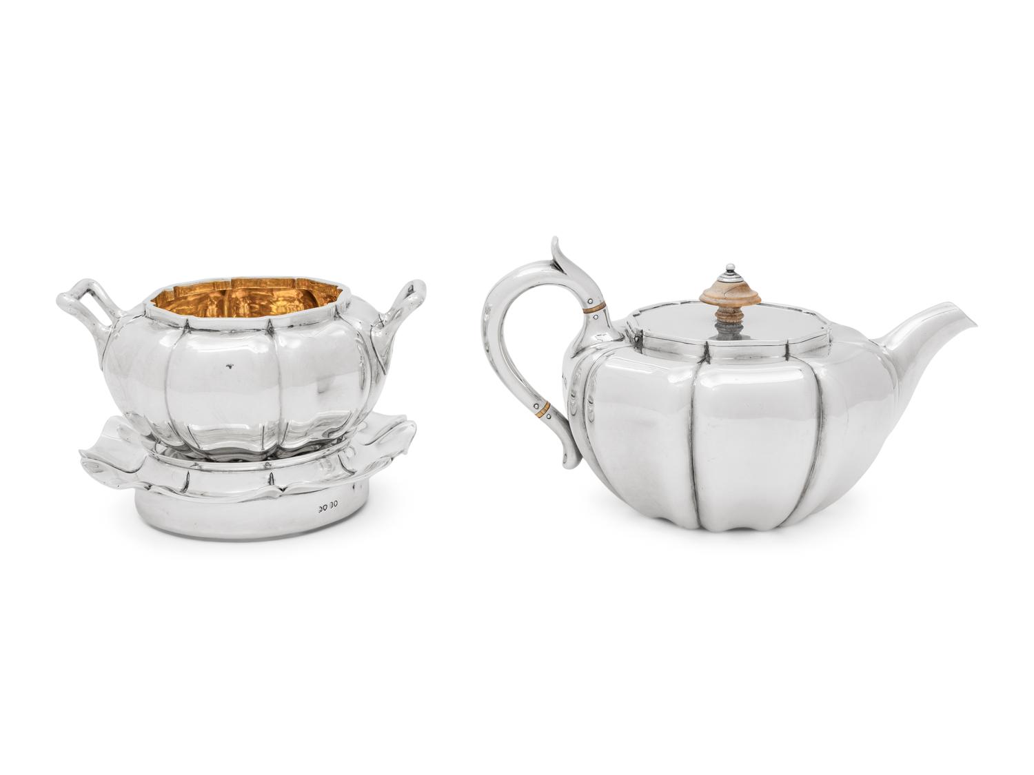 A Collection of English Silver Hollowware Articles