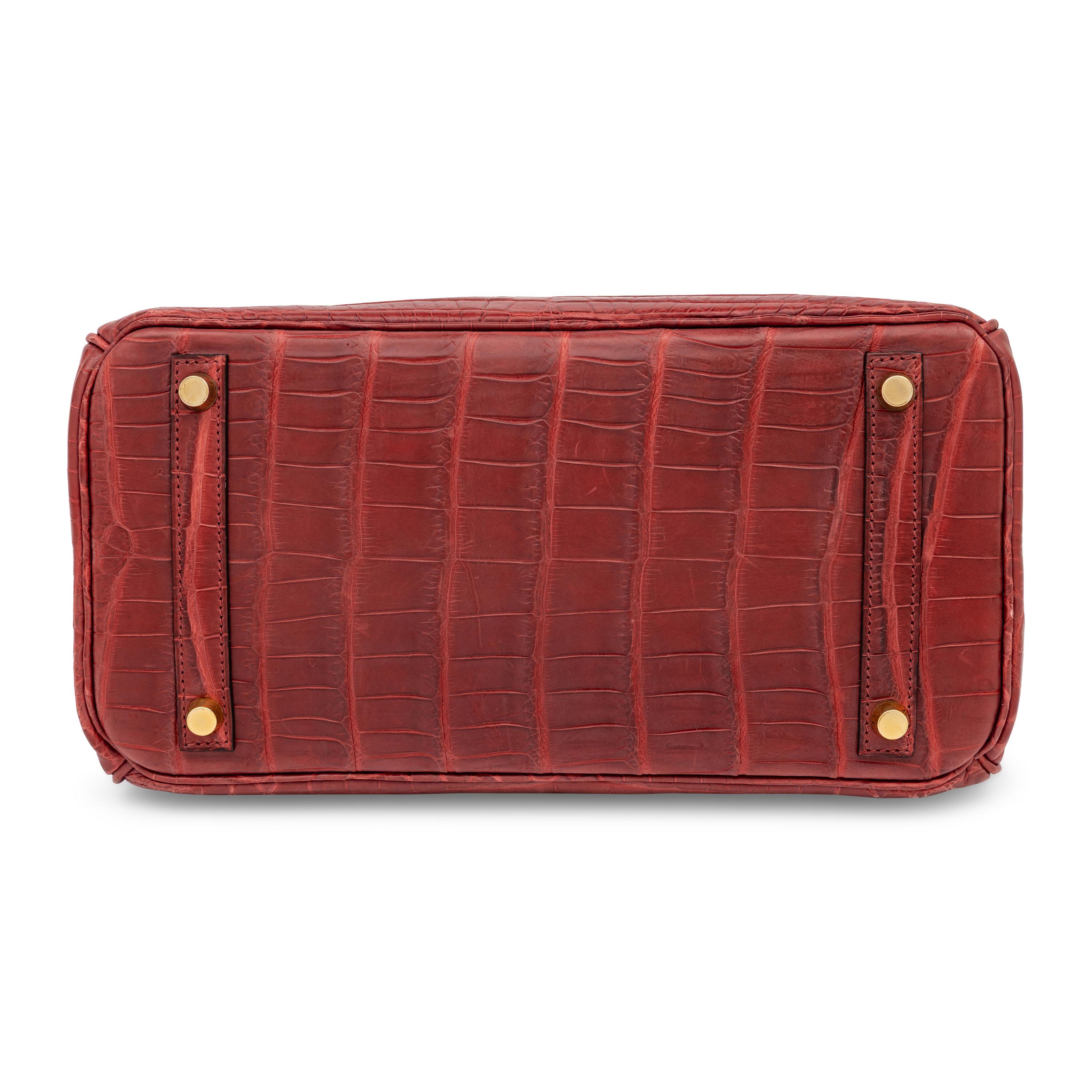 Hermès, Birkin 30 in Burgundy Crocodile
