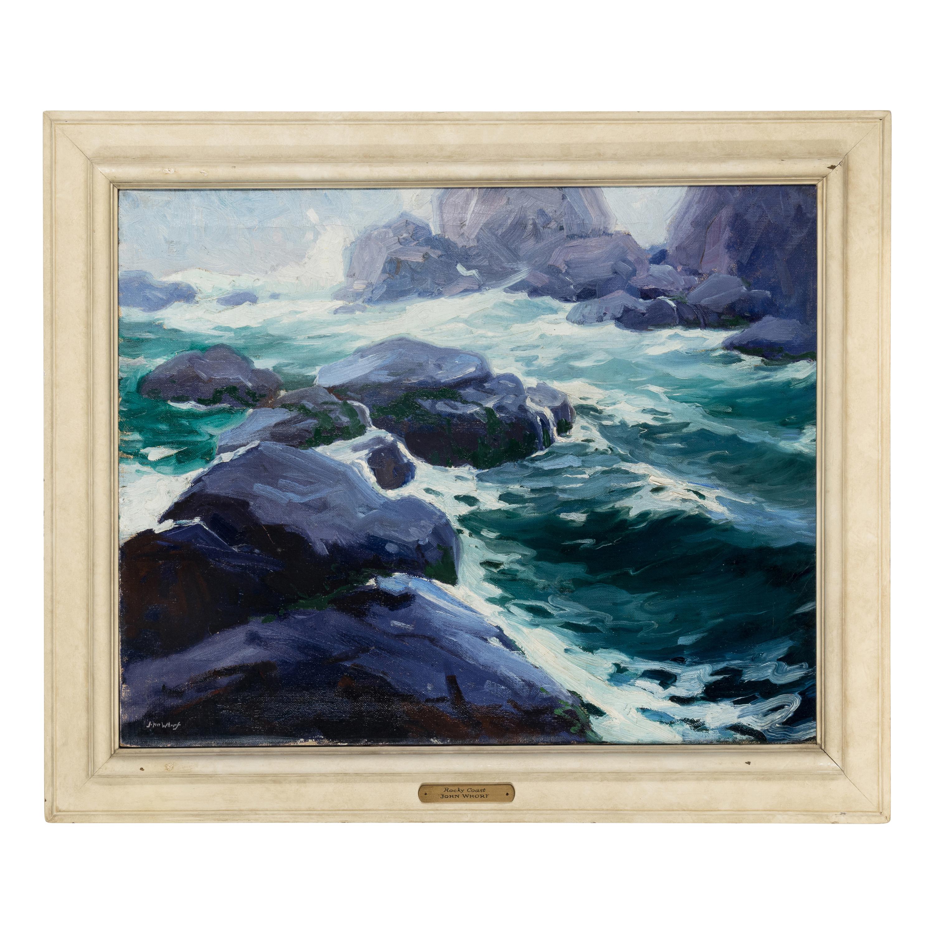 John Whorf (American, 1903-1959) — Rocky Coast