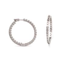DIAMOND HOOP EARRINGS