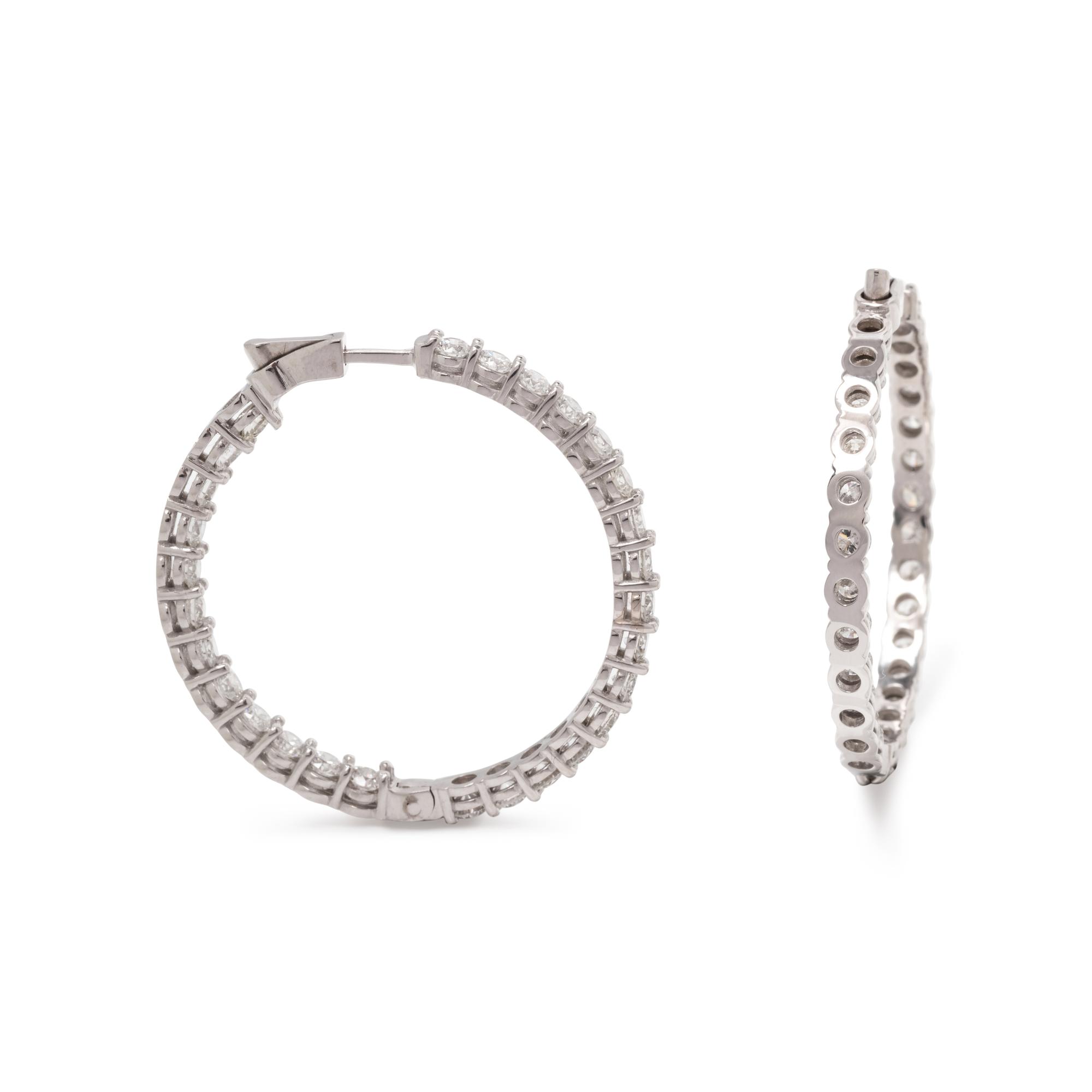 DIAMOND HOOP EARRINGS