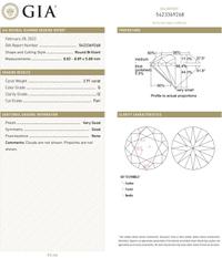 2.91 CARAT ROUND BRILLIANT CUT DIAMOND