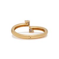 DAVID WEBB, YELLOW GOLD AND DIAMOND BANGLE BRACELET