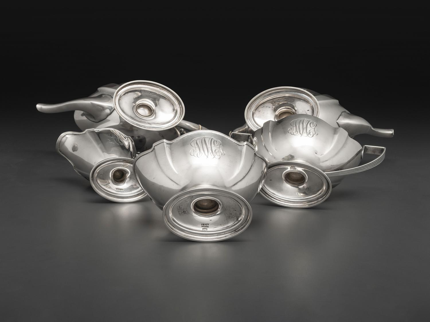 An American Silver Five Piece Tea and Coffee Service