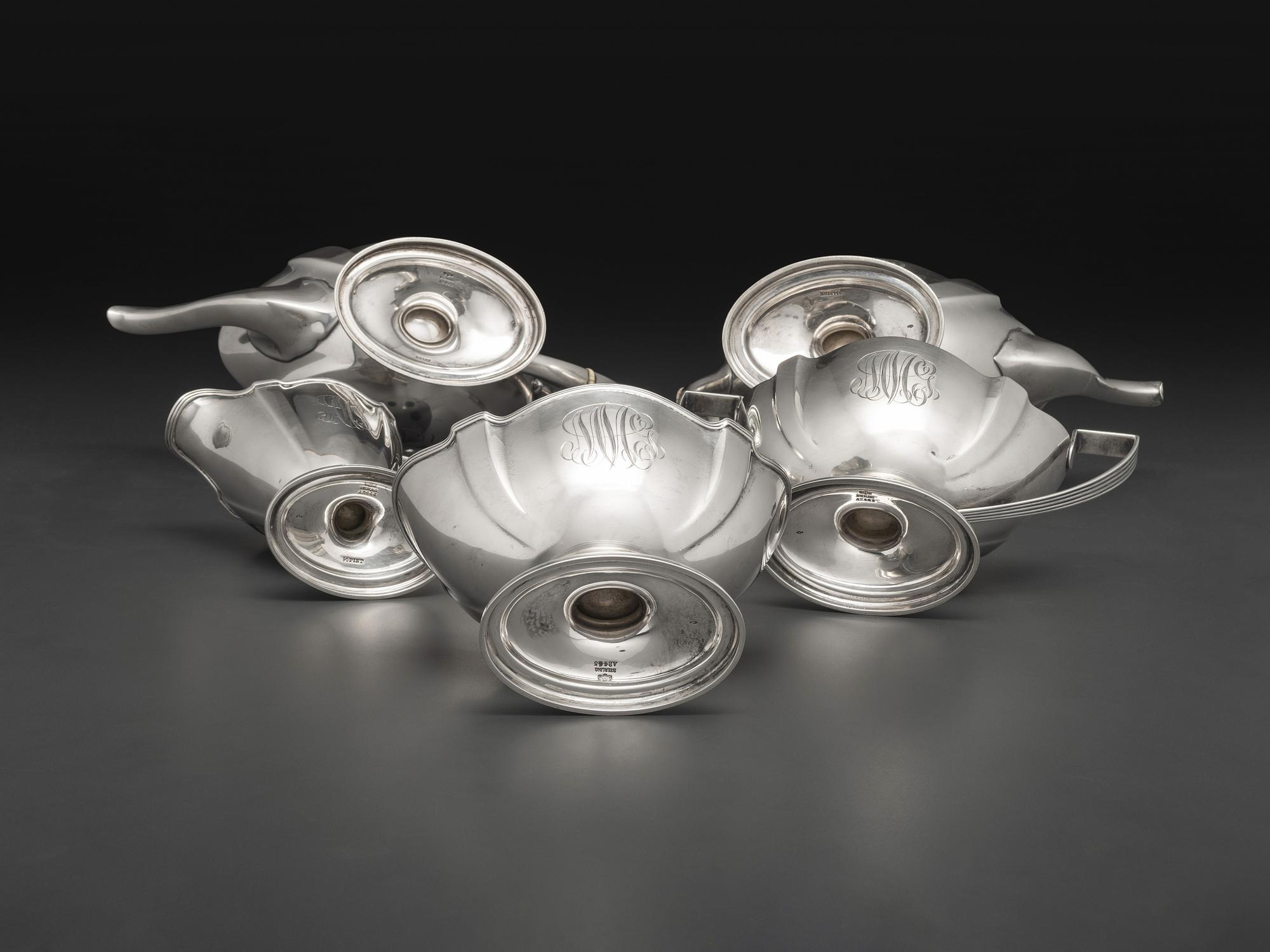 An American Silver Five Piece Tea and Coffee Service