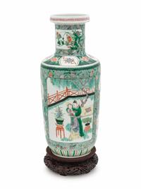 A Famille Verte Porcelain Vase
