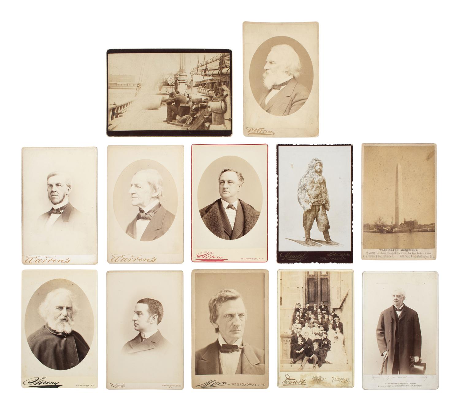 [EARLY PHOTOGRAPHY] Photographs of 19th century politicians, abolitionists, authors, and performers
